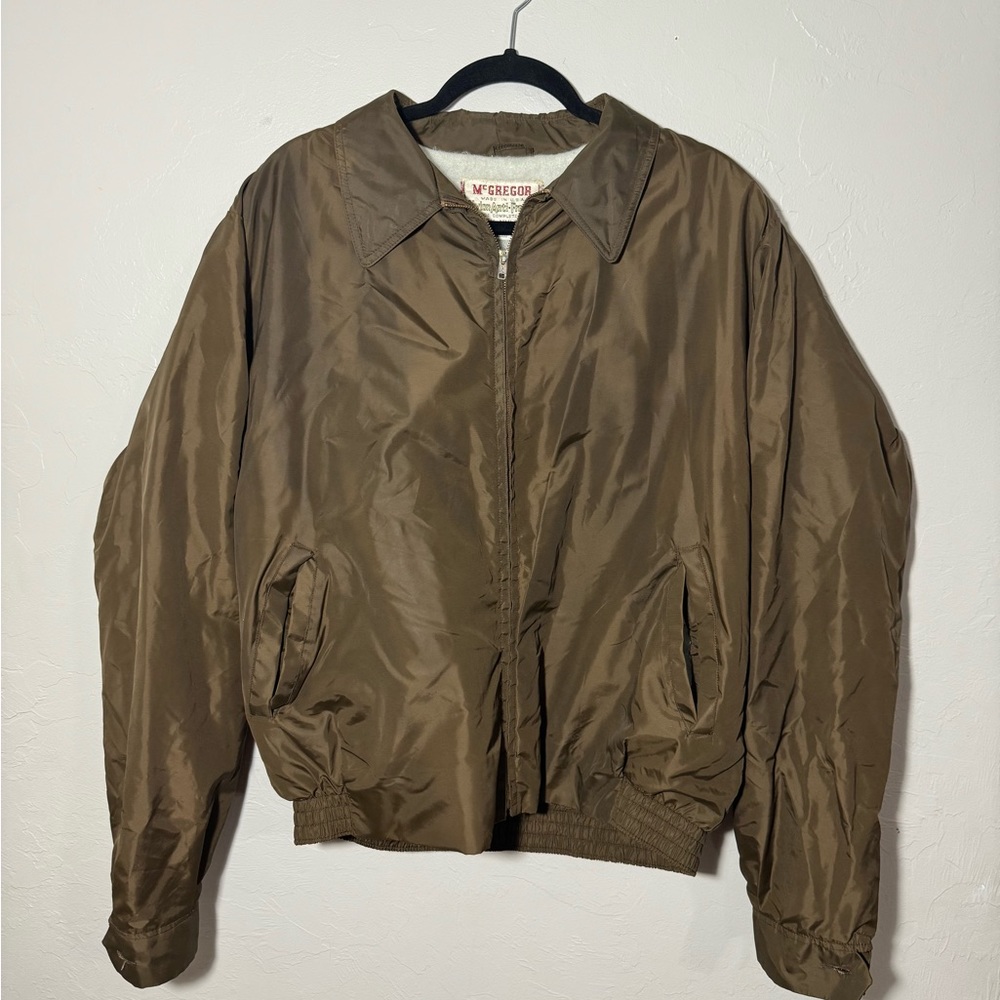 Vintage McGREGOR NYLON ANTI-FREEZE Jacket 46L, Brown JAMES DEAN Washable